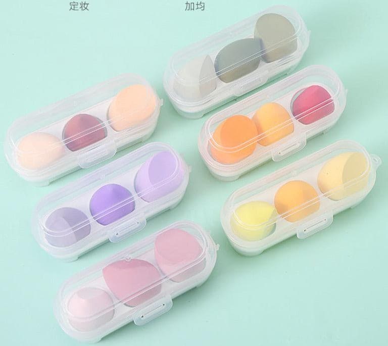 Set Of 3 Puff Makeup Sponge Set, Makeup Blender Cosmetic Sponge Cushion, Foundation Powder Sponge, Beauty Egg Tool For Women Makeup Accessories Set Of 3 Puff Makeup Sponge Set, Makeup Blender Cosmetic Sponge Cushion, Foundation Powder Sponge, Beauty Egg Tool For Women Makeup Accessories